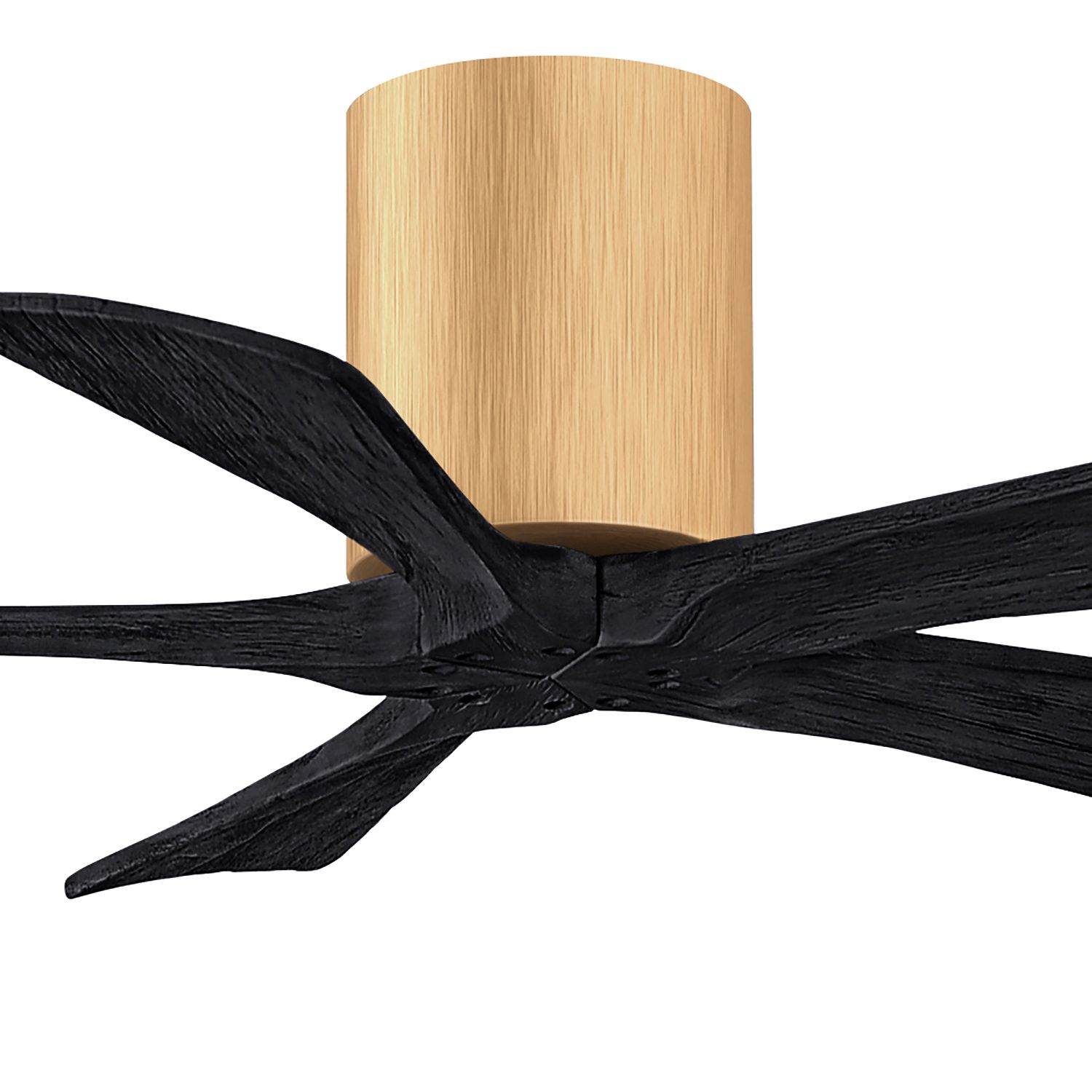 42" Irene-5H Light Maple and Matte Black Ceiling Fan