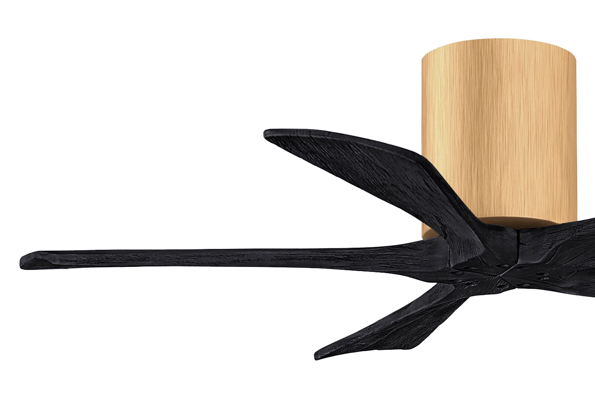 42" Irene-5H Light Maple and Matte Black Ceiling Fan