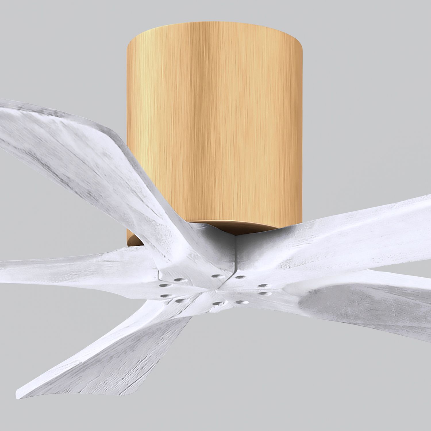 42" Irene-5H Light Maple and Matte White Ceiling Fan