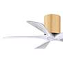 6_42" Irene-5H Light Maple and Matte White Ceiling Fan more views