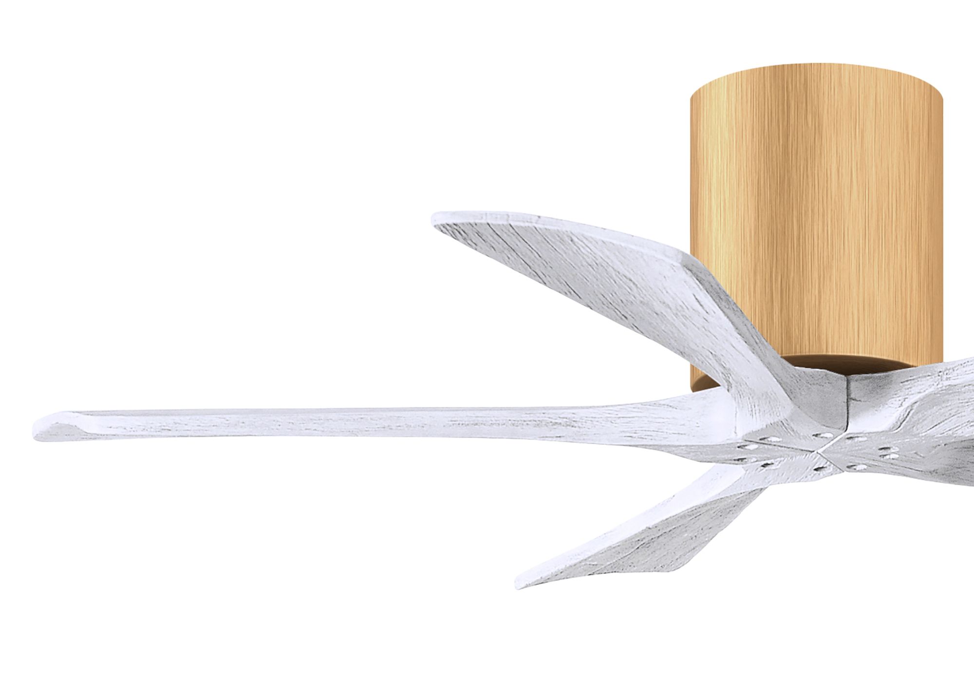 42" Irene-5H Light Maple and Matte White Ceiling Fan