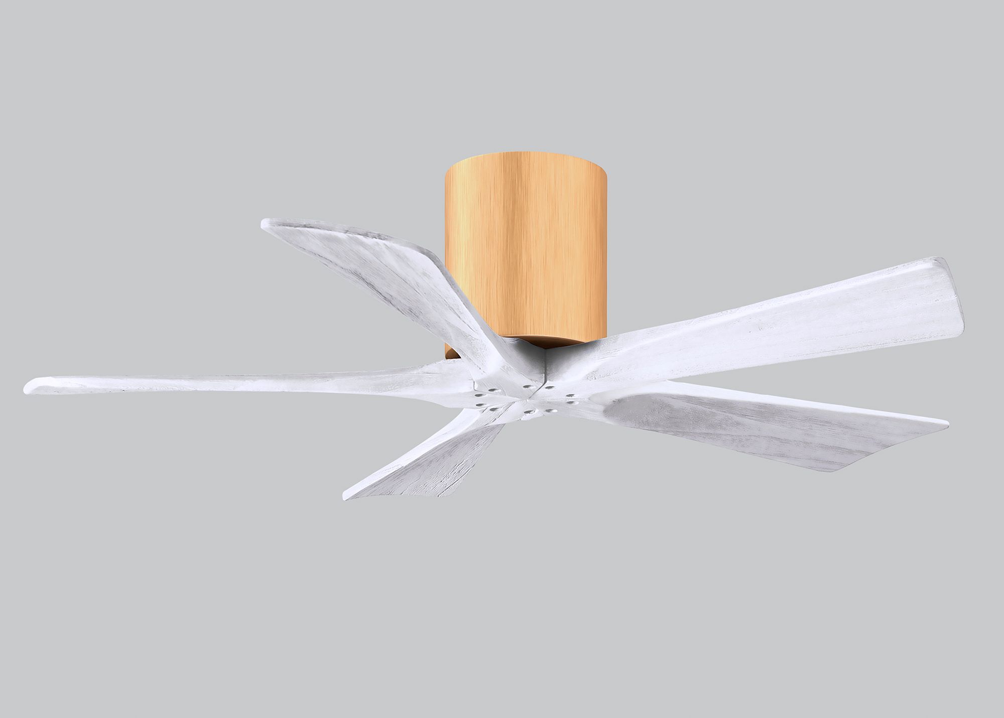 42" Irene-5H Light Maple and Matte White Ceiling Fan