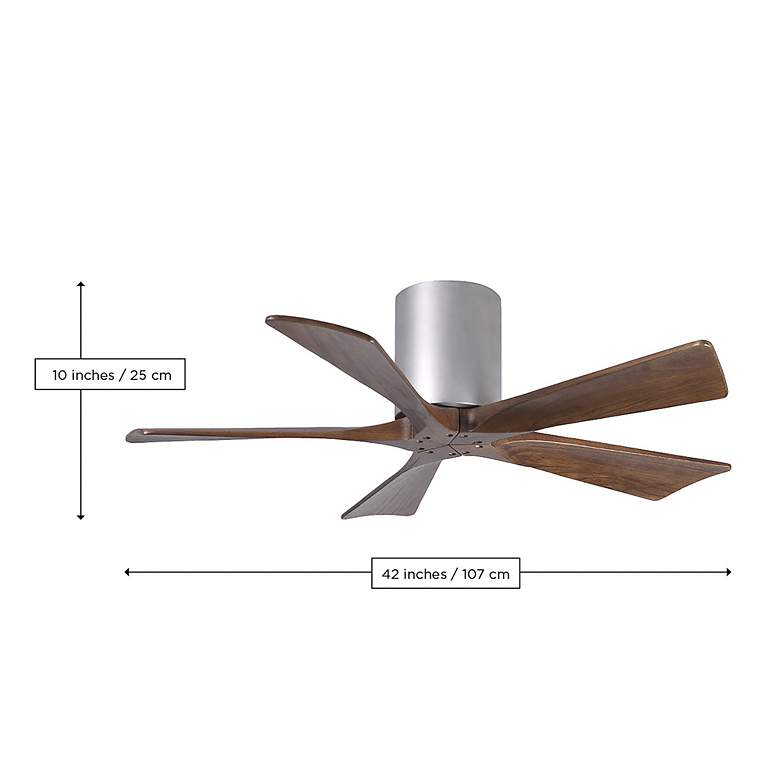 Image 6 42" Irene-5H Light Maple and Walnut Tone Ceiling Fan more views