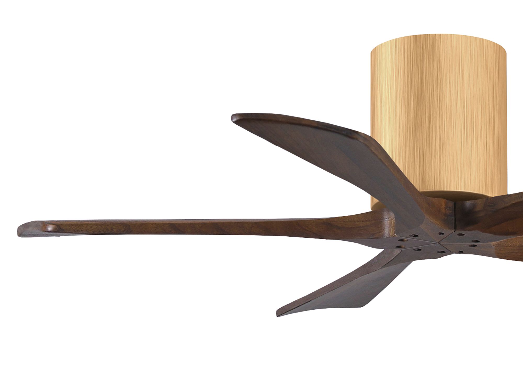 42" Irene-5H Light Maple and Walnut Tone Ceiling Fan