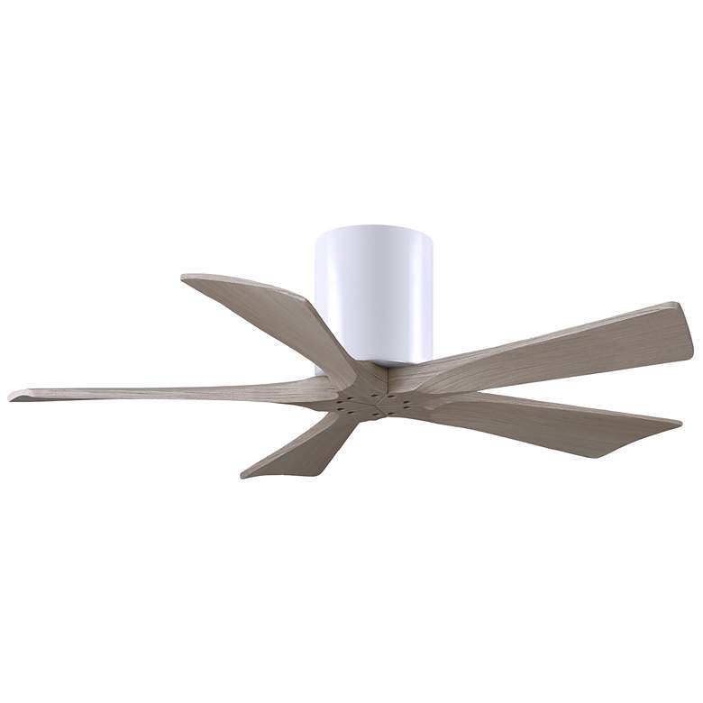 Image 1 42" Irene-5H Matte White and Gray Ash Ceiling Fan