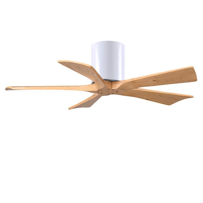 Image 2 42" Irene-5H Matte White and Light Maple Tone Ceiling Fan more views