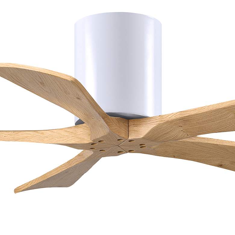 Image 7 42" Irene-5H Matte White and Light Maple Tone Ceiling Fan more views
