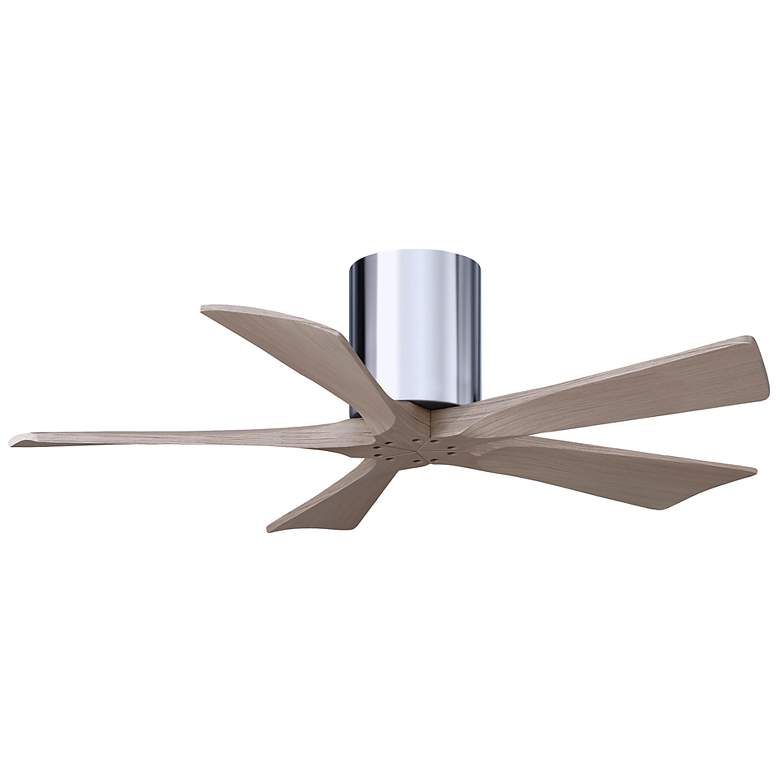 Image 1 42" Irene-5H Polished Chrome and Gray Ash Ceiling Fan