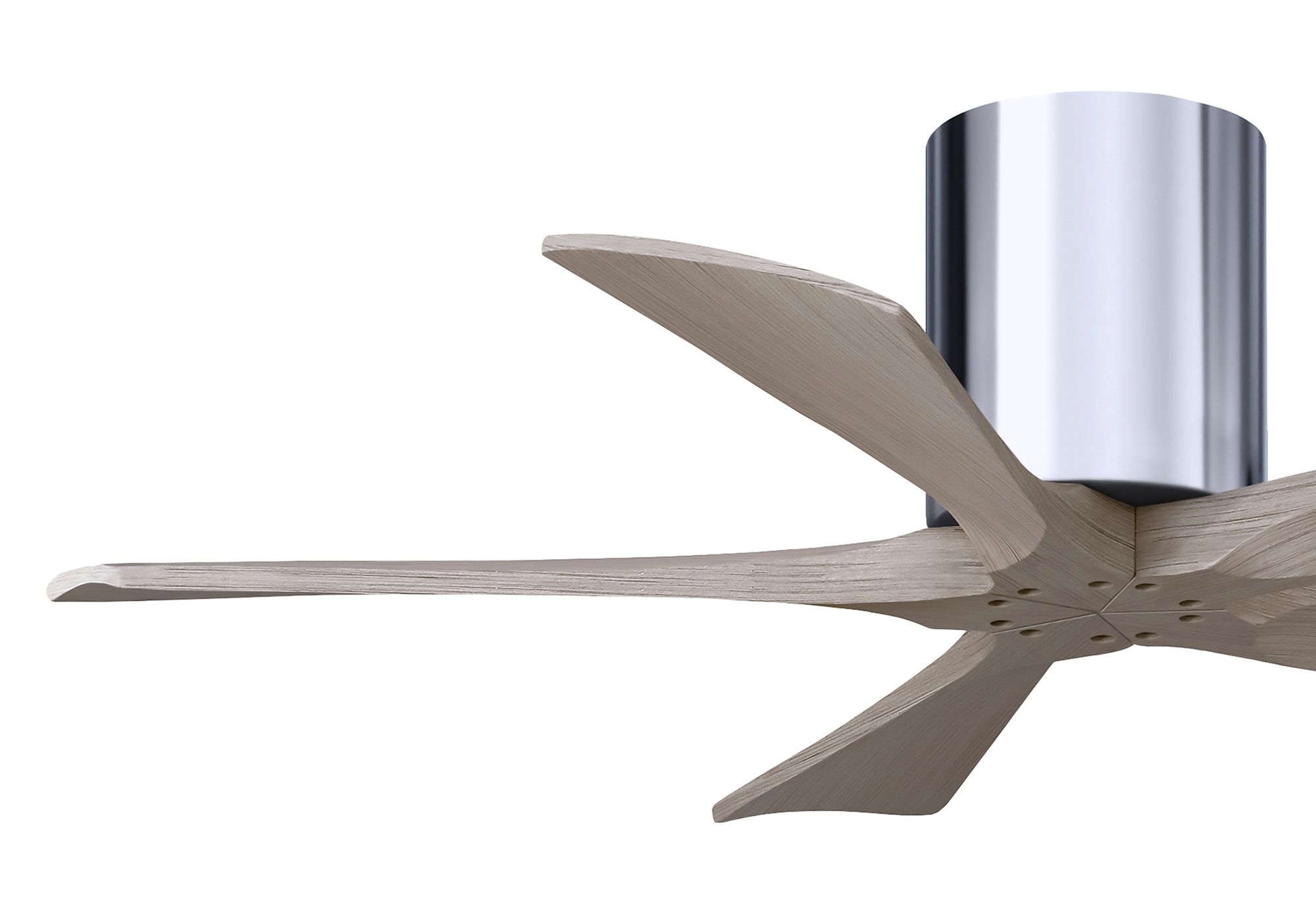 Image 6 42" Irene-5H Polished Chrome and Gray Ash Ceiling Fan more views