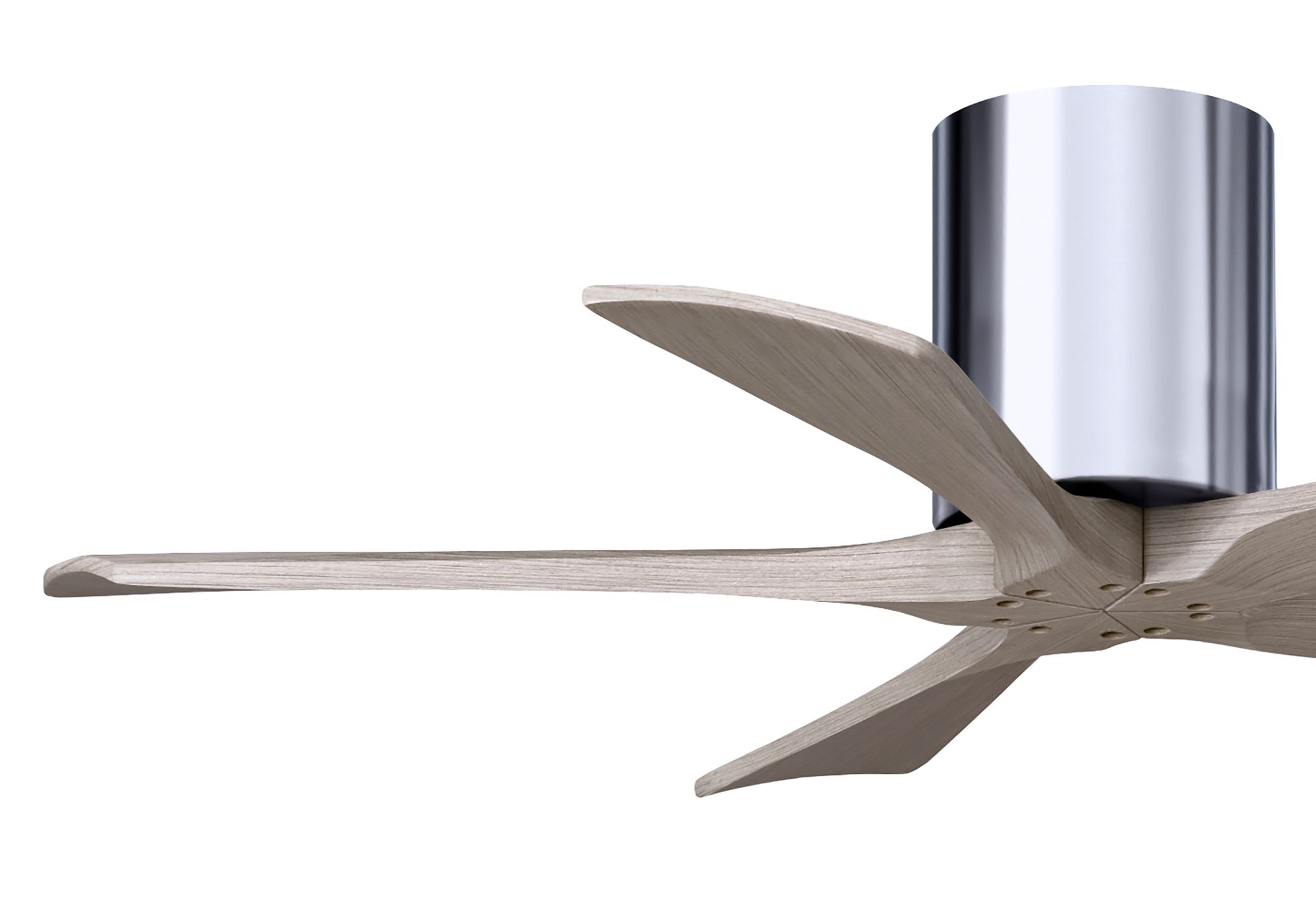 42" Irene-5H Polished Chrome and Gray Ash Ceiling Fan