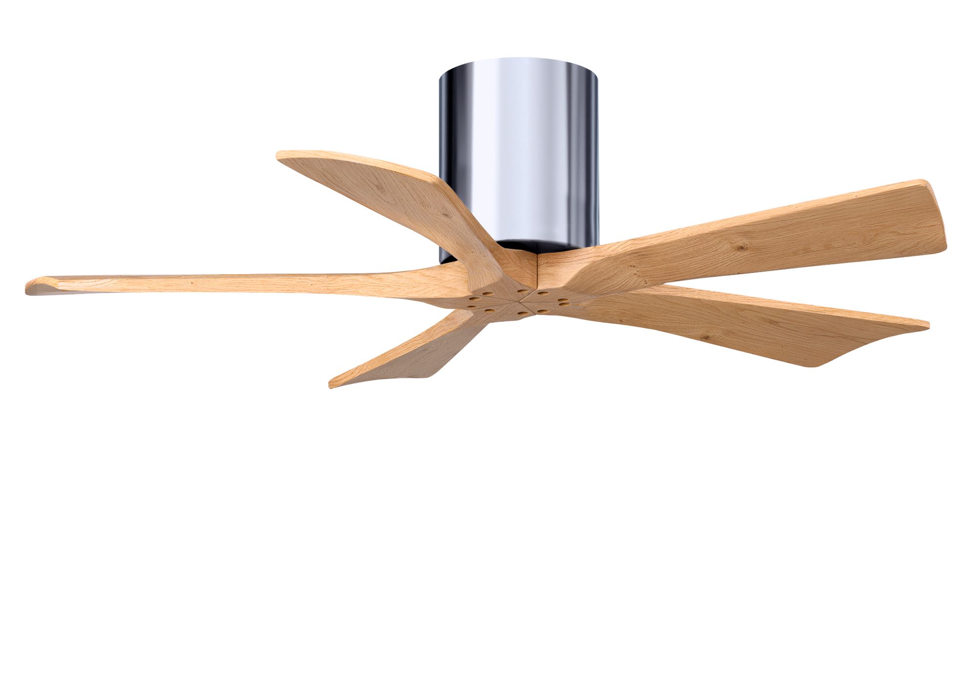 Image 2 42" Irene-5H Polished Chrome and Light Maple Ceiling Fan more views