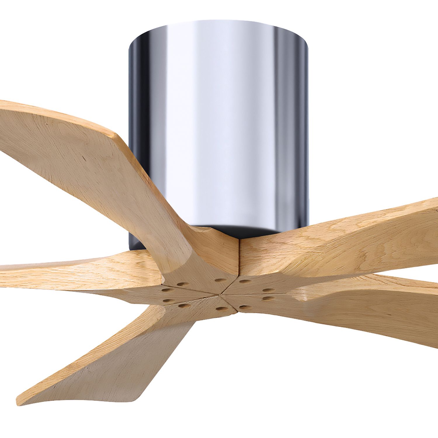 Image 5 42" Irene-5H Polished Chrome and Light Maple Ceiling Fan more views