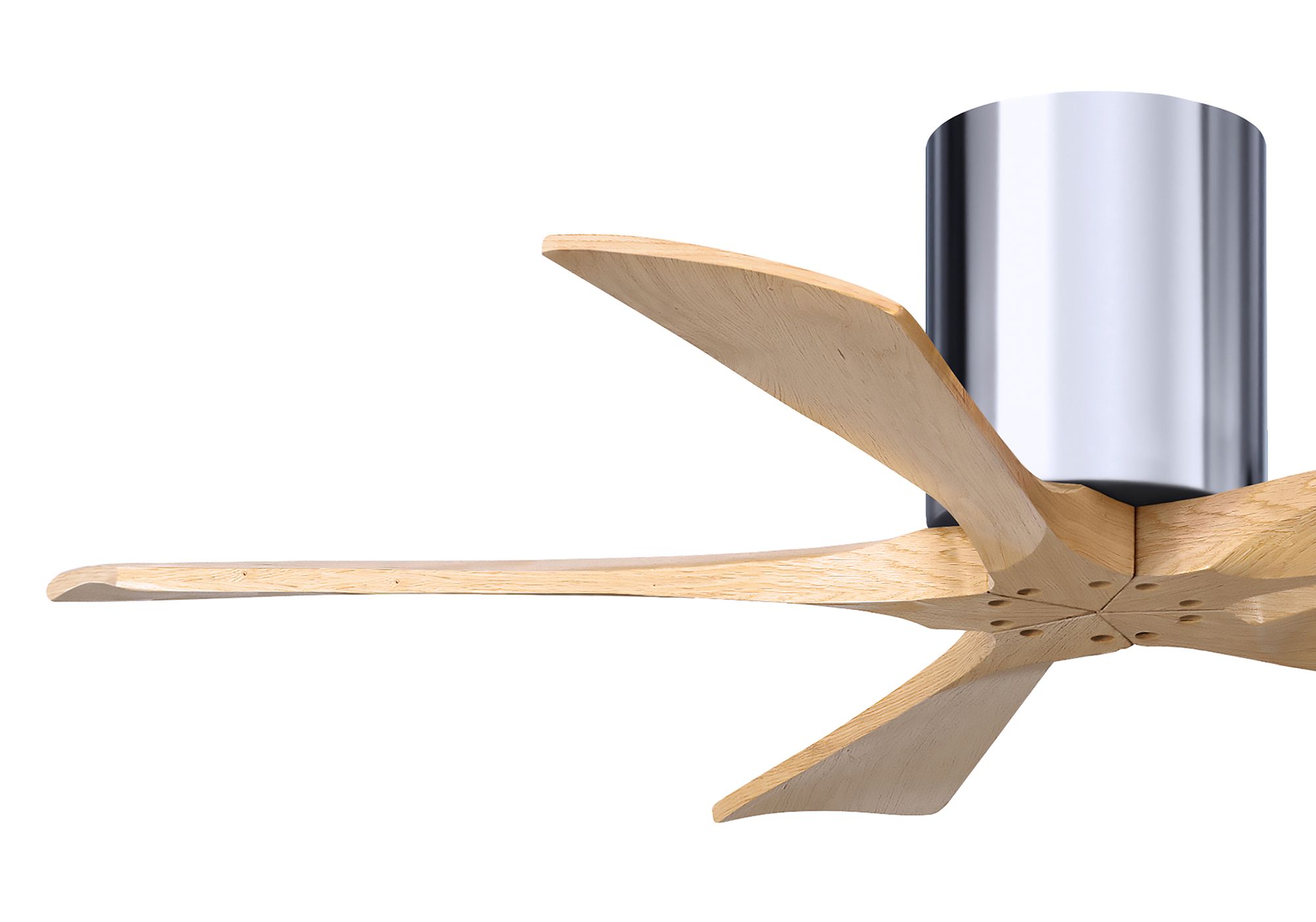 Image 6 42" Irene-5H Polished Chrome and Light Maple Ceiling Fan more views