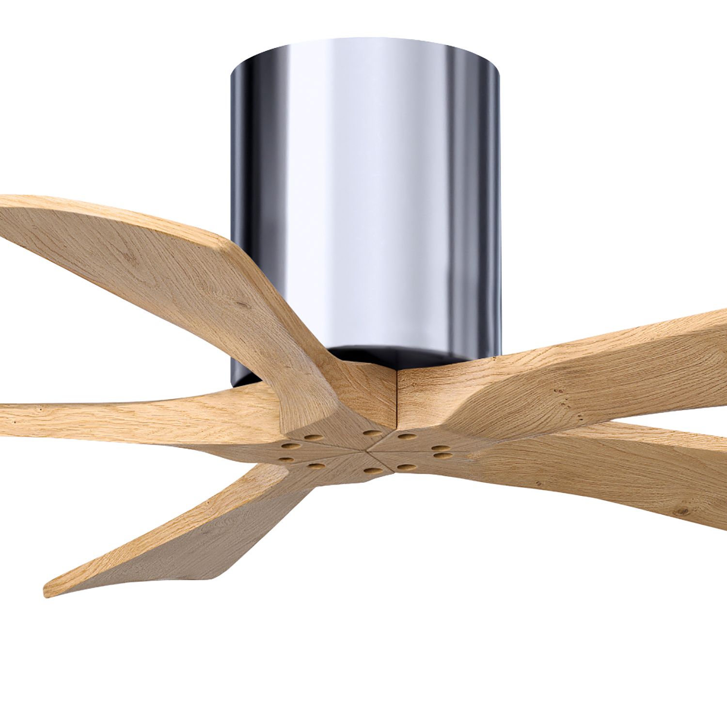 Image 7 42" Irene-5H Polished Chrome and Light Maple Ceiling Fan more views
