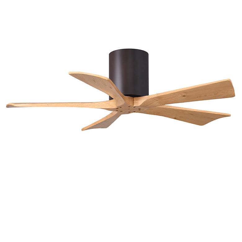 Image 2 42" Irene-5H Textured Bronze and Light Maple Ceiling Fan more views