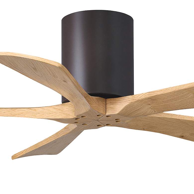 Image 7 42" Irene-5H Textured Bronze and Light Maple Ceiling Fan more views