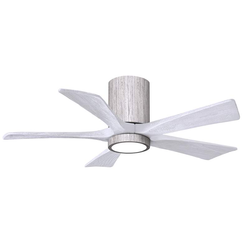 Image 1 42 inch Irene-5HLK Barnwood and Matte White LED Ceiling Fan