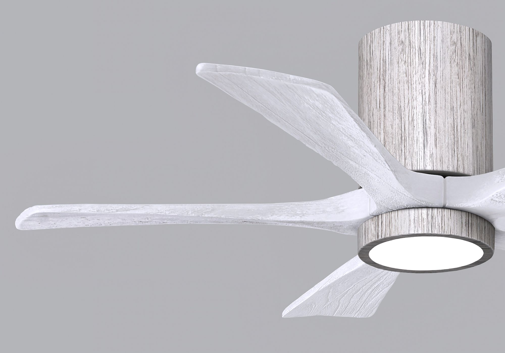 42" Irene-5HLK Barnwood and Matte White LED Ceiling Fan