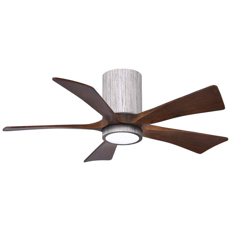 Image 1 42" Irene-5HLK Barnwood and Walnut LED Hugger Ceiling Fan