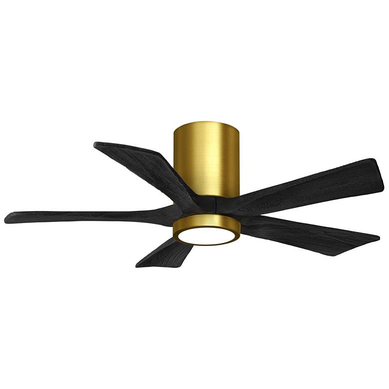 Image 1 42 inch Irene-5HLK Brushed Brass and Matte Black LED Ceiling Fan