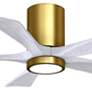 2_42" Irene-5HLK Brushed Brass and Matte White LED Ceiling Fan more views