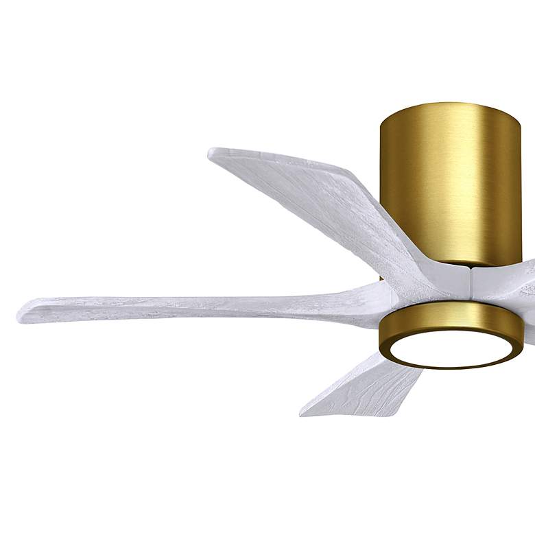 Image 3 42" Irene-5HLK Brushed Brass and Matte White LED Ceiling Fan more views