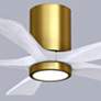 7_42" Irene-5HLK Brushed Brass and Matte White LED Ceiling Fan more views