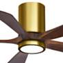 2_42" Irene-5HLK Brushed Brass and Walnut LED Ceiling Fan more views