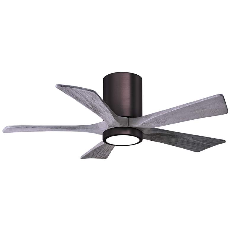 Image 1 42 inch Irene-5HLK Brushed Bronze and Barn Wood LED Ceiling Fan