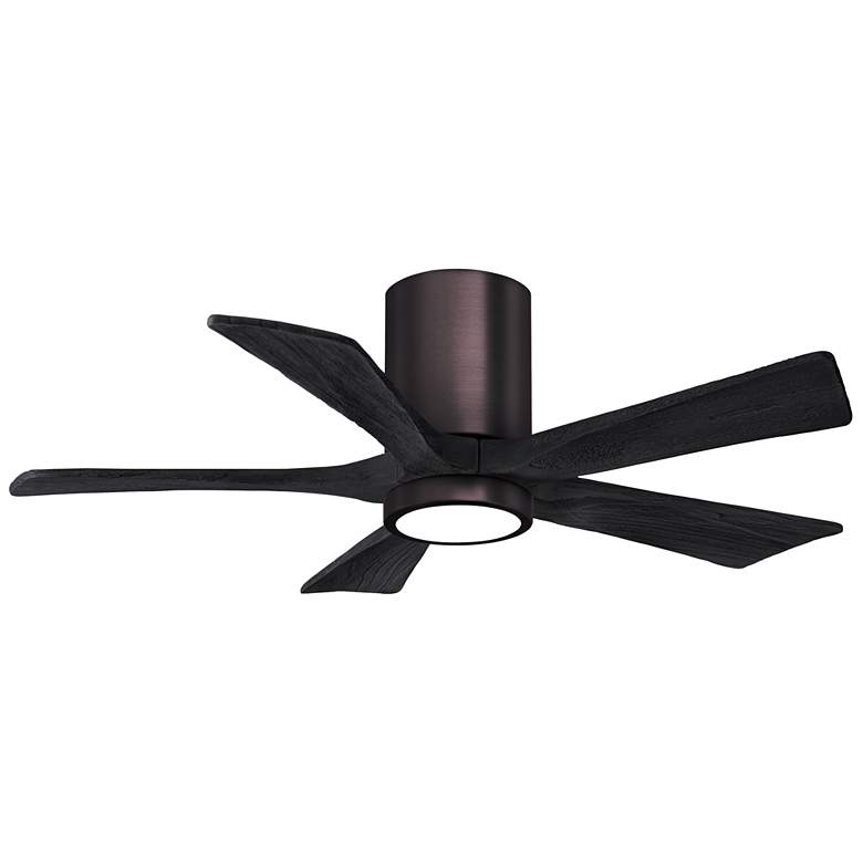 Image 1 42" Irene-5HLK Brushed Bronze and Black LED Ceiling Fan
