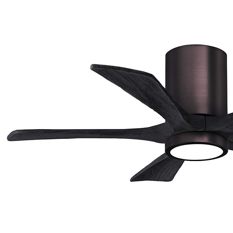 Image 3 42" Irene-5HLK Brushed Bronze and Black LED Ceiling Fan more views