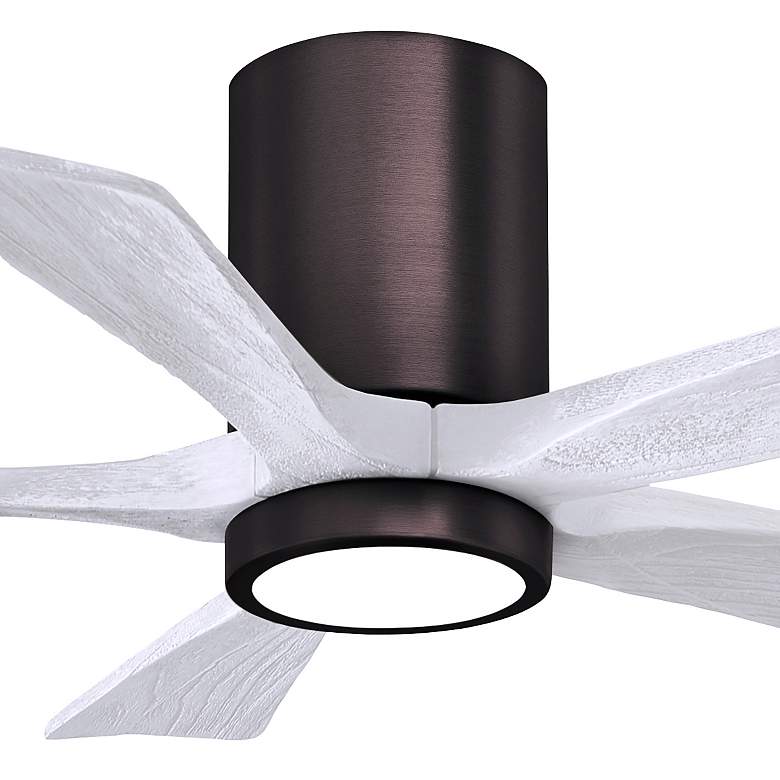 Image 2 42" Irene-5HLK Brushed Bronze and White LED Ceiling Fan more views