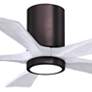 2_42" Irene-5HLK Brushed Bronze and White LED Ceiling Fan more views