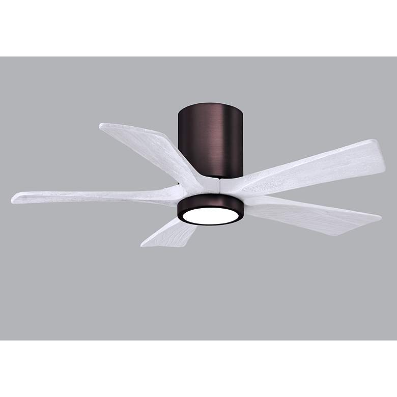Image 6 42" Irene-5HLK Brushed Bronze and White LED Ceiling Fan more views