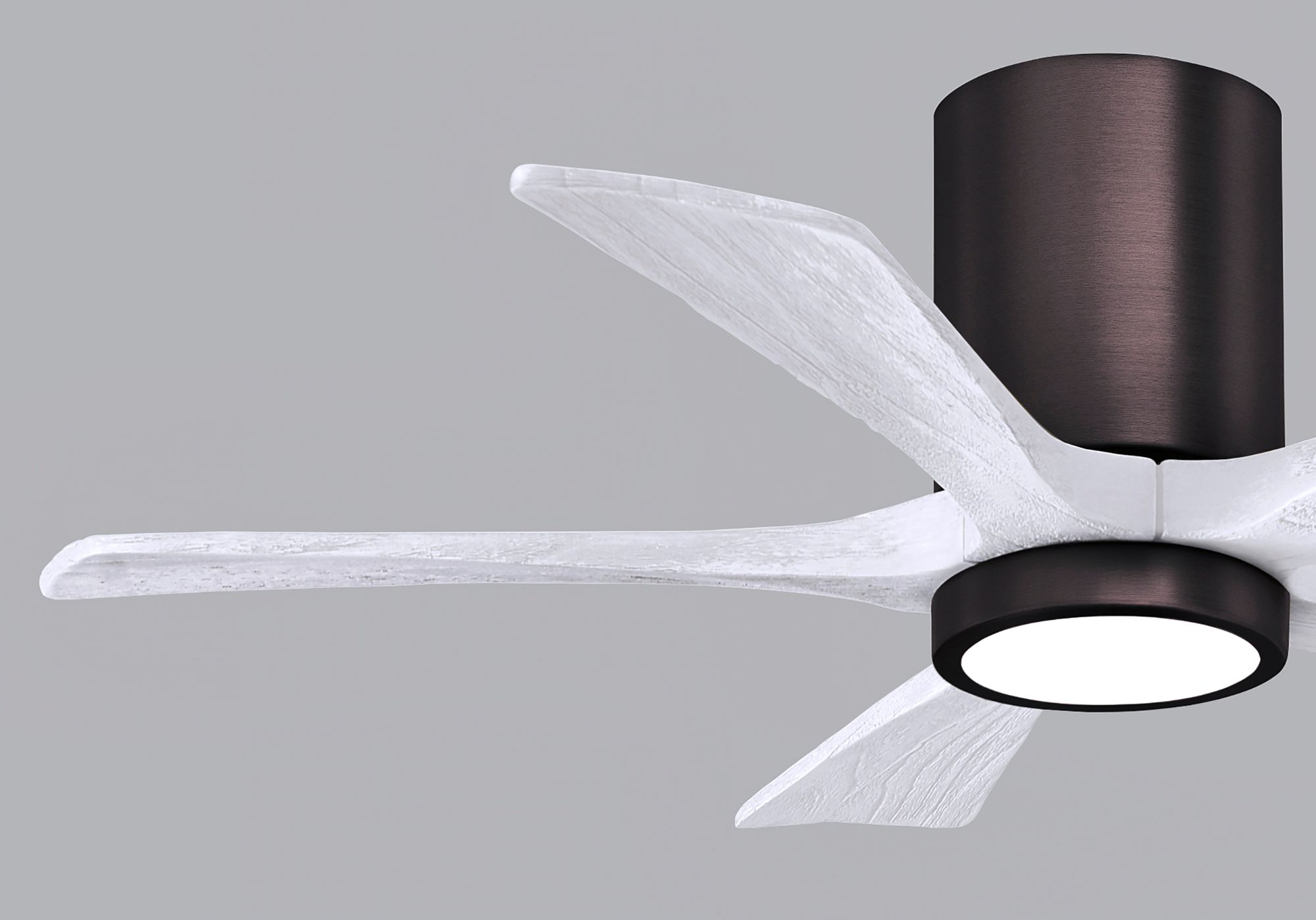 42" Irene-5HLK Brushed Bronze and White LED Ceiling Fan