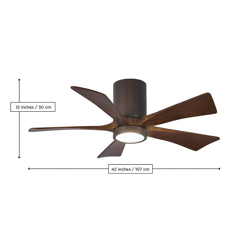 Image 7 42 inch Irene-5HLK Brushed Pewter and Barnwood Ceiling Fan more views