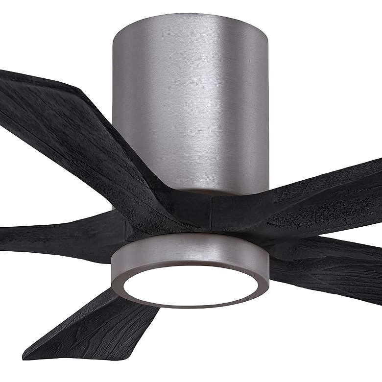 Image 5 42" Irene-5HLK Brushed Pewter and Matte Black Ceiling Fan more views