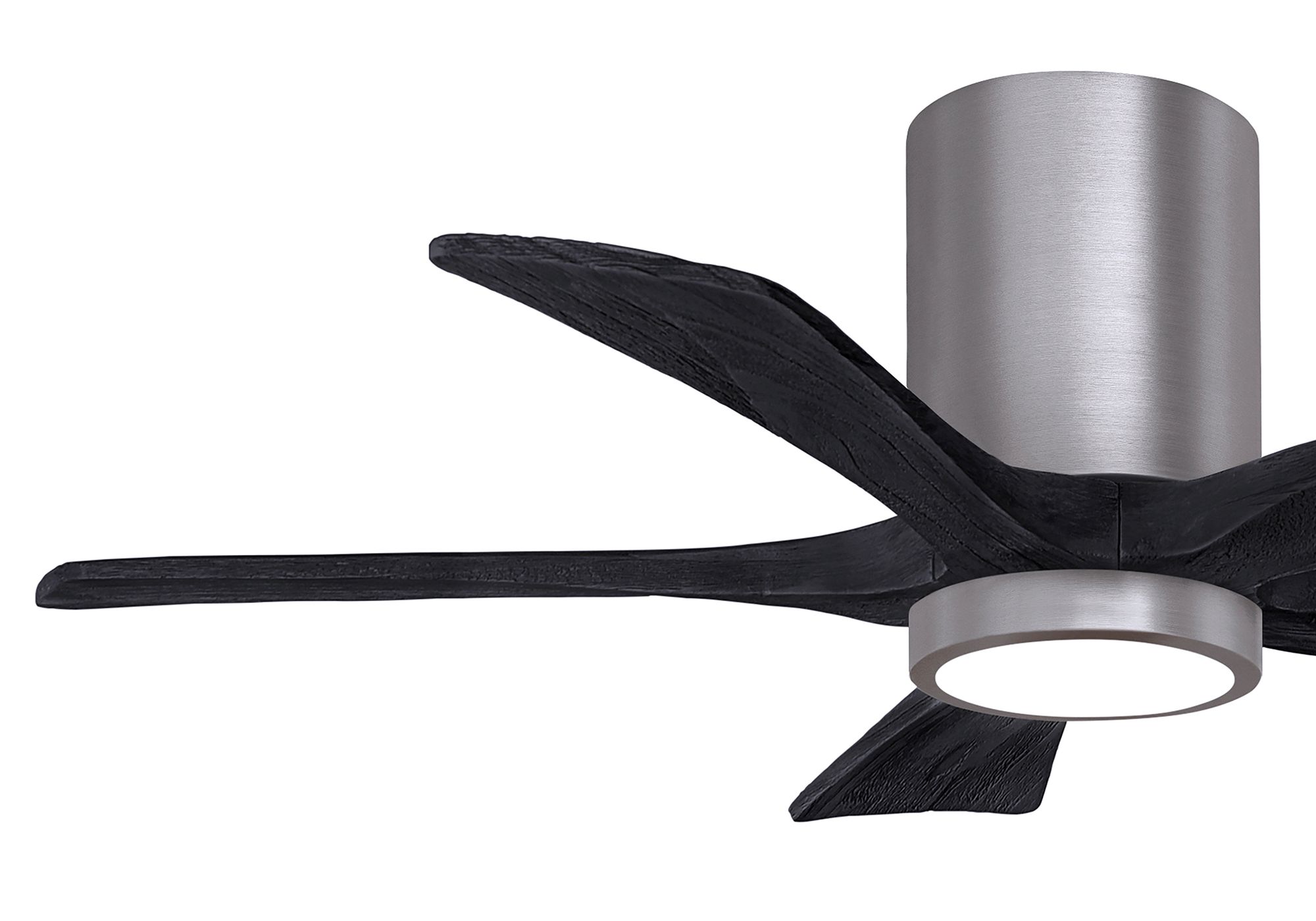 42" Irene-5HLK Brushed Pewter and Matte Black Ceiling Fan