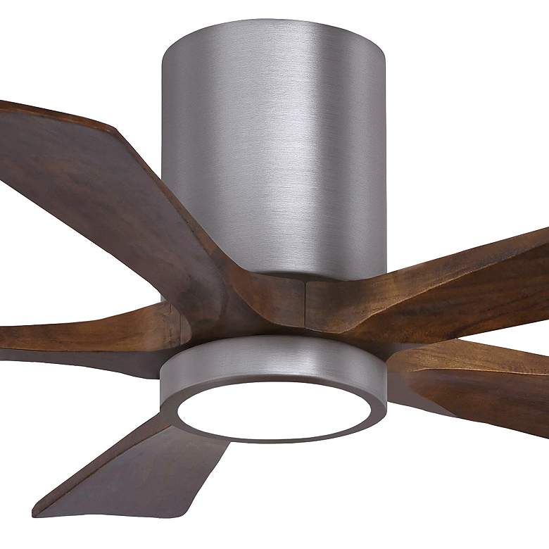 Image 5 42" Irene-5HLK Brushed Pewter and Walnut Tone Ceiling Fan more views