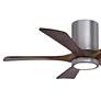 6_42" Irene-5HLK Brushed Pewter and Walnut Tone Ceiling Fan more views
