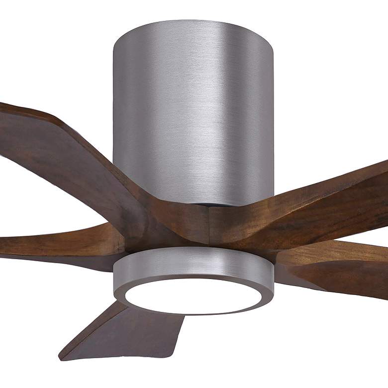 Image 7 42" Irene-5HLK Brushed Pewter and Walnut Tone Ceiling Fan more views