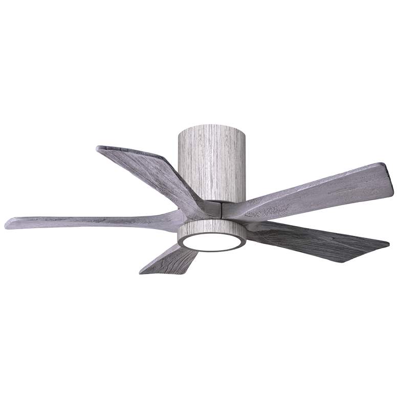 Image 1 42" Irene-5HLK LED Damp Barnwood Hugger Ceiling Fan with Remote
