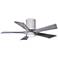 42" Irene-5HLK LED Damp Barnwood Hugger Ceiling Fan with Remote