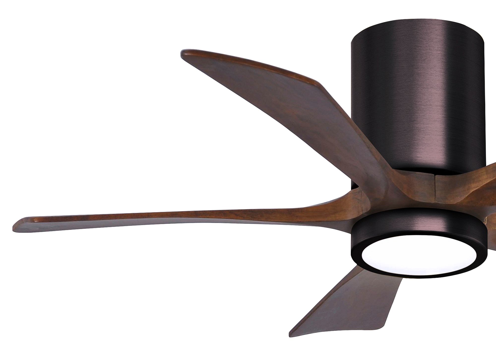 Image 3 42" Irene-5HLK LED Damp Brushed Bronze Walnut Ceiling Fan with Remote more views