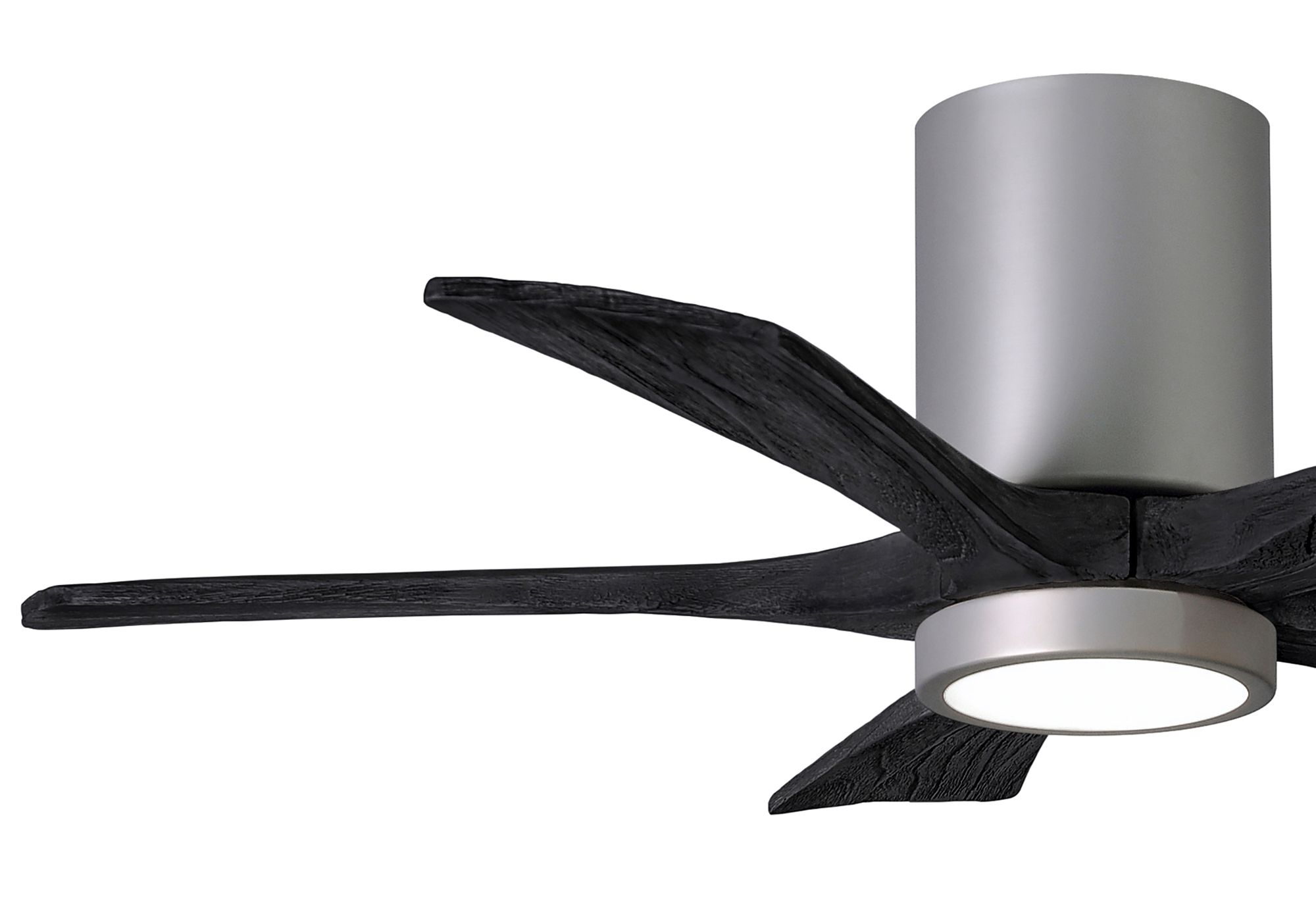 Image 3 42" Irene-5HLK LED Damp Brushed Nickel Black Ceiling Fan with Remote more views