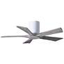 42" Irene-5HLK LED Damp Gloss White Barn Wood Ceiling Fan with Remote