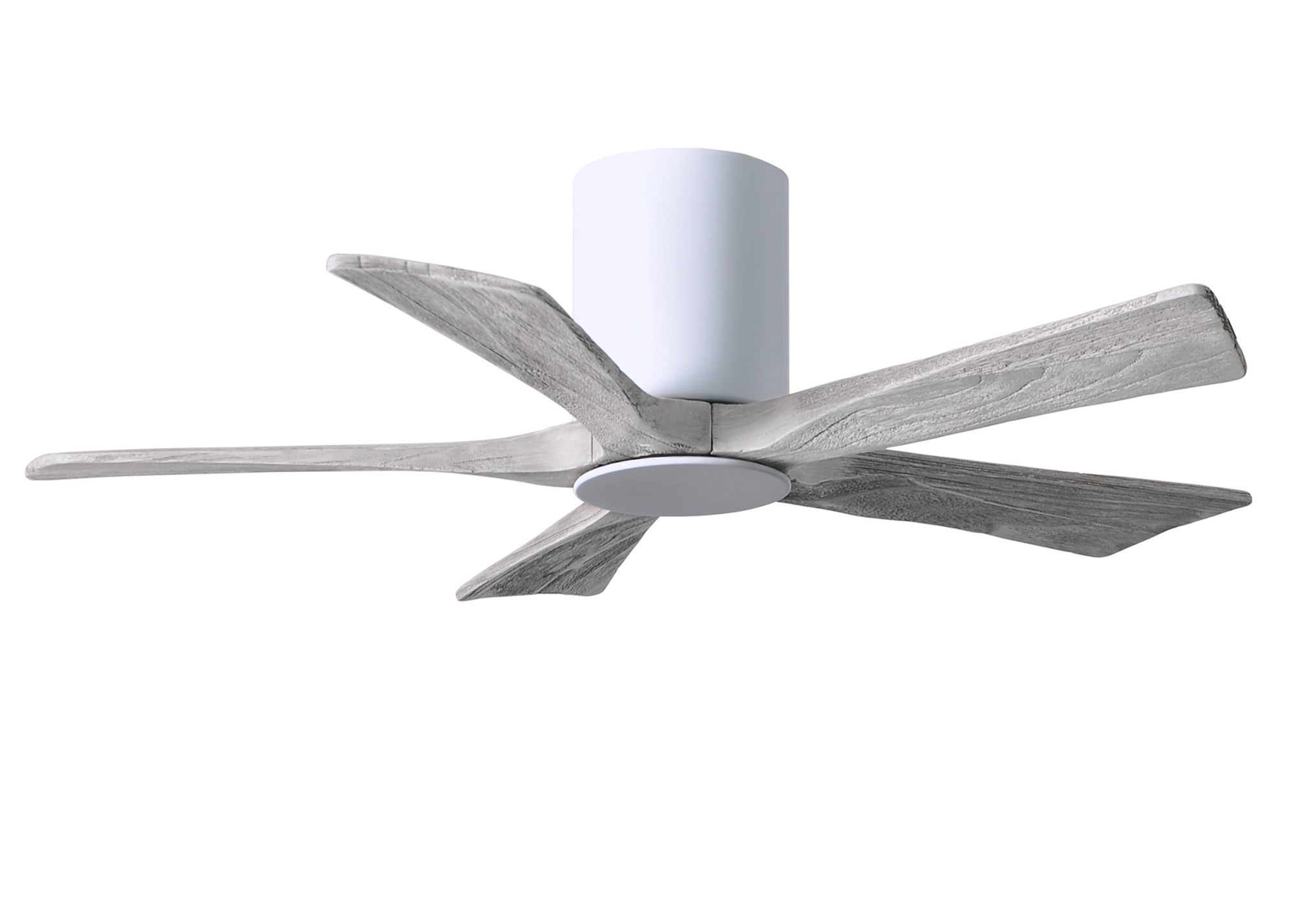 Image 2 42" Irene-5HLK LED Damp Gloss White Barn Wood Ceiling Fan with Remote more views