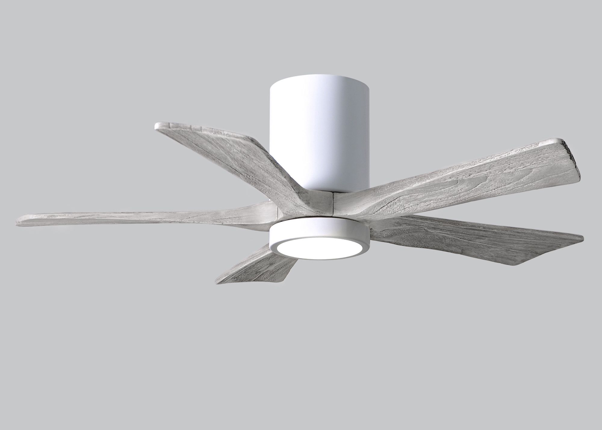 Image 5 42" Irene-5HLK LED Damp Gloss White Barn Wood Ceiling Fan with Remote more views