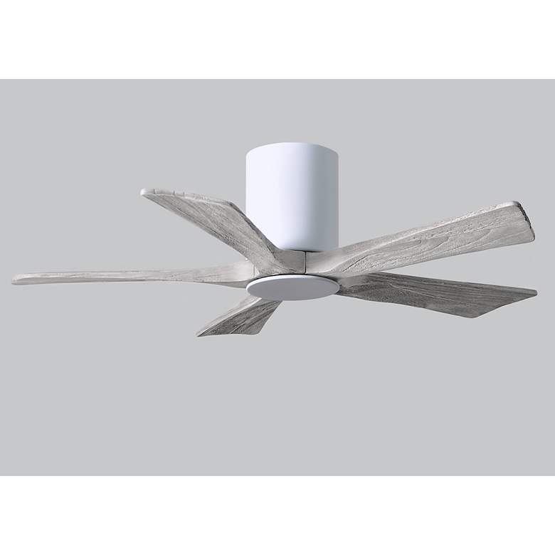 Image 6 42" Irene-5HLK LED Damp Gloss White Barn Wood Ceiling Fan with Remote more views