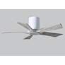 6_42" Irene-5HLK LED Damp Gloss White Barn Wood Ceiling Fan with Remote more views